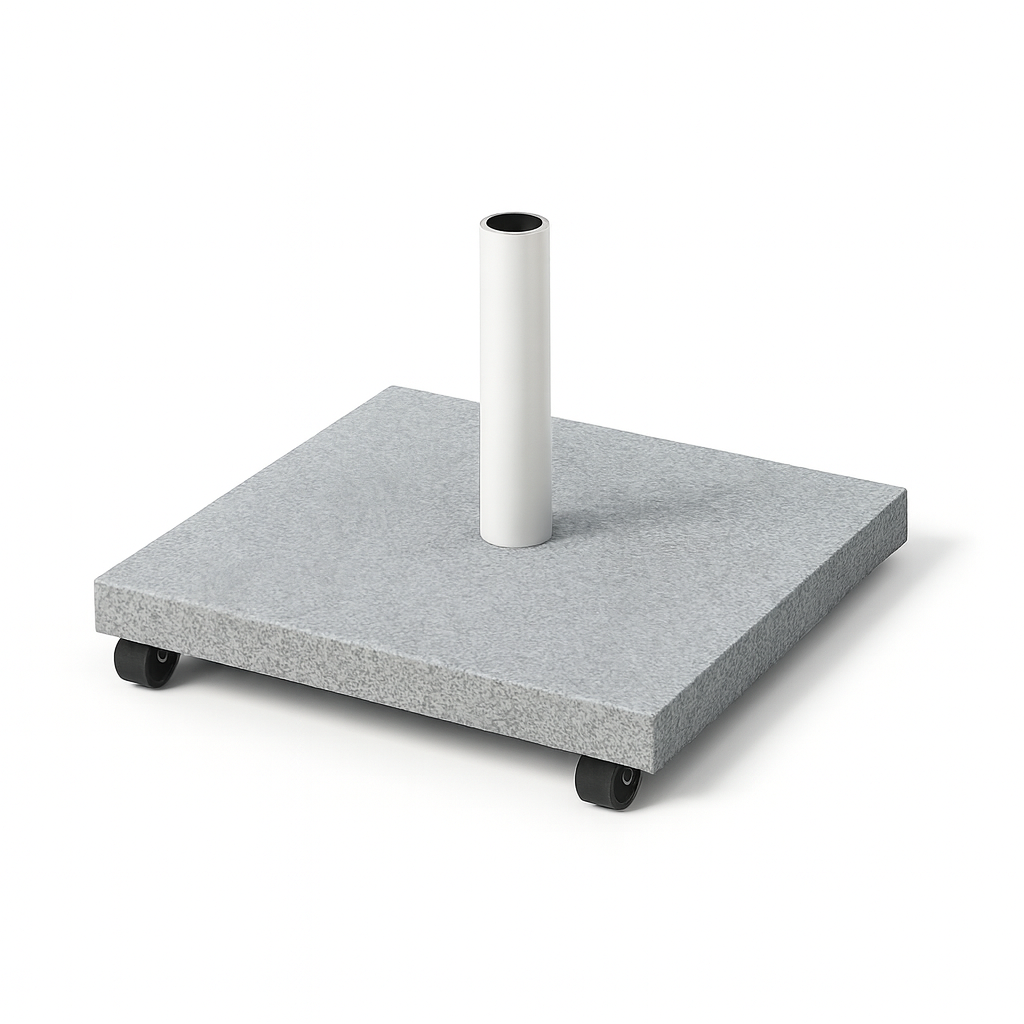 בסיס גרניט לשמשייה 120 קילו עם גלגלים