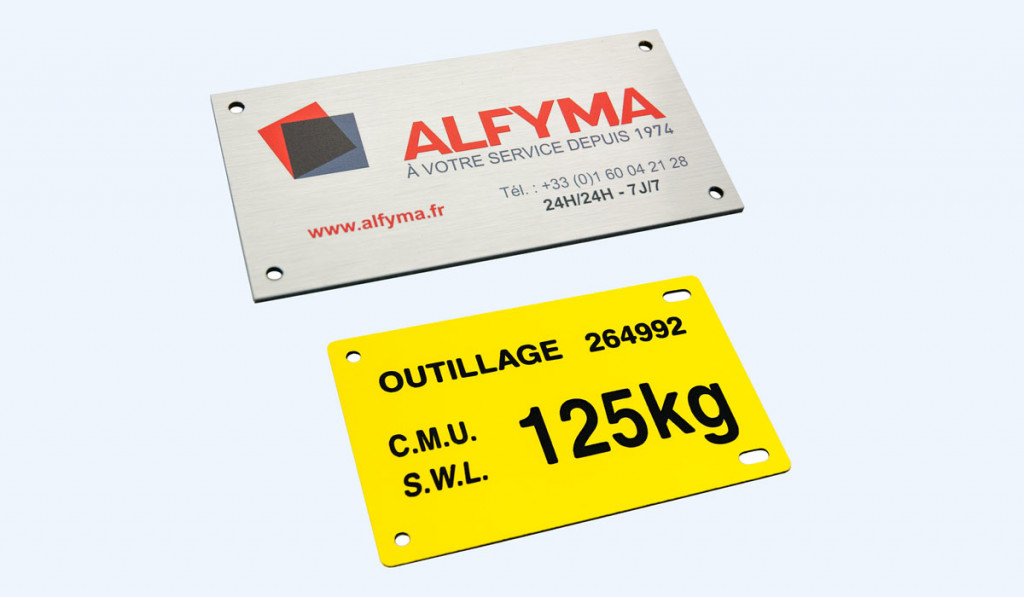 Plaque constructeur gravée avec numéro de série – Sultan Laser Sfax Tunisie