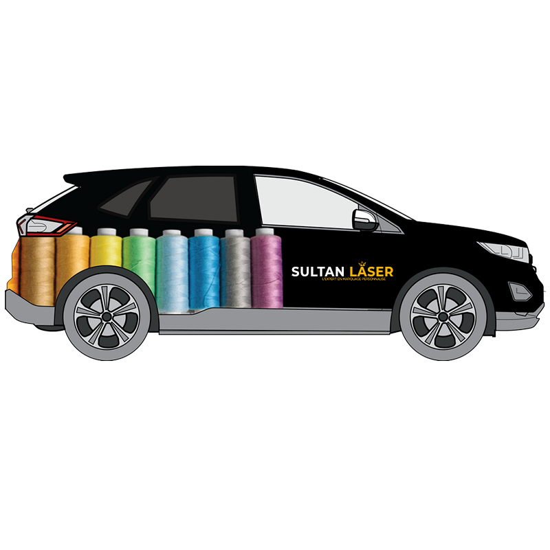 Lettrage adhésif sur voiture avec logo d’entreprise – marquage publicitaire professionnel