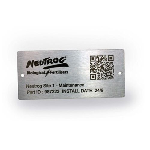 Plaque en inox gravée avec QR code – Sultan Laser Sfax Tunisie