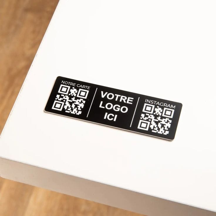 Plaque gravée avec QR code – Sultan Laser Sfax Tunisie
